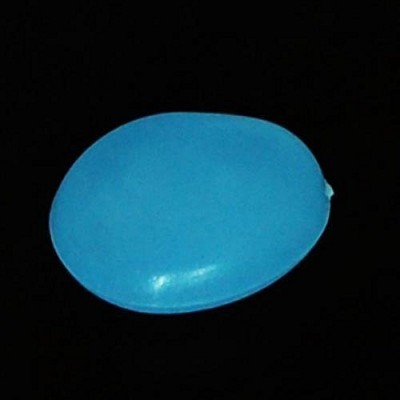 100 Man-made Blue Glow in the Dark Pebbles Stone for Garden Walkway   567761921